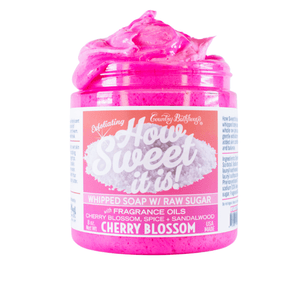 How Sweet It Is Whipped Soap with Raw Sugar - Cherry Blossom