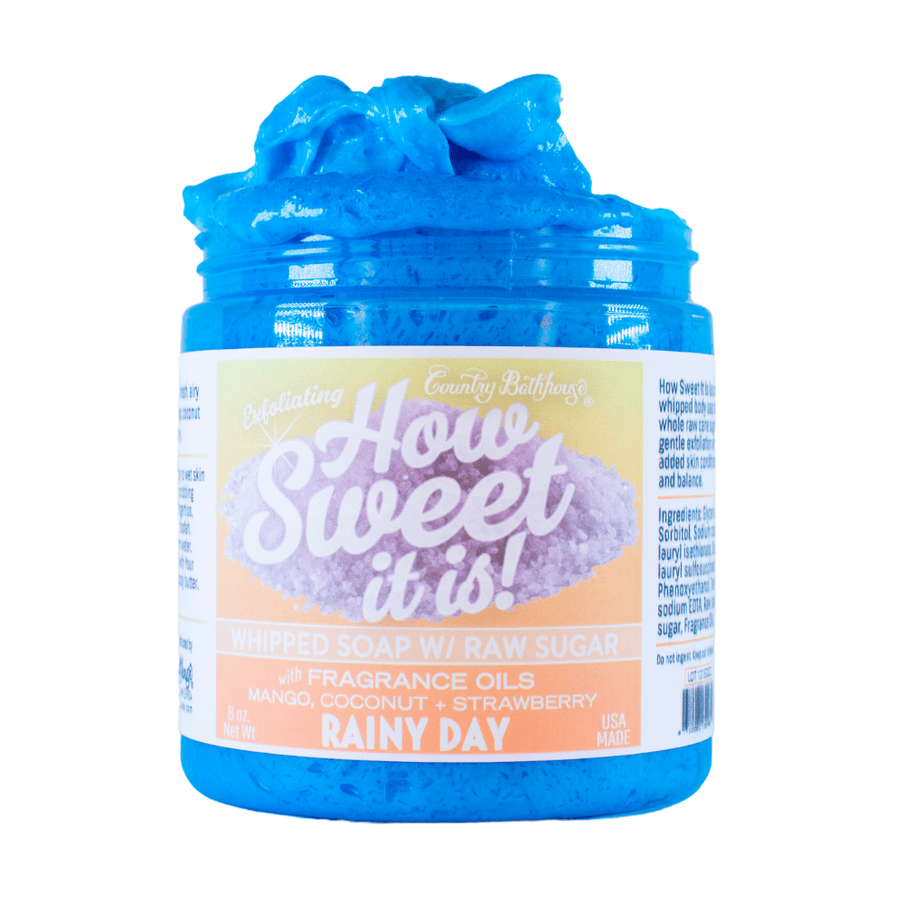 How Sweet It Is Whipped Soap with Raw Sugar - Rainy Day