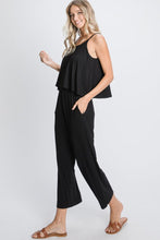 Solid Crop Jumpsuit with Pockets