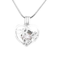 Butterfly Heart Plated Locket