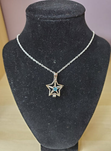 Blue Gem Star Locket